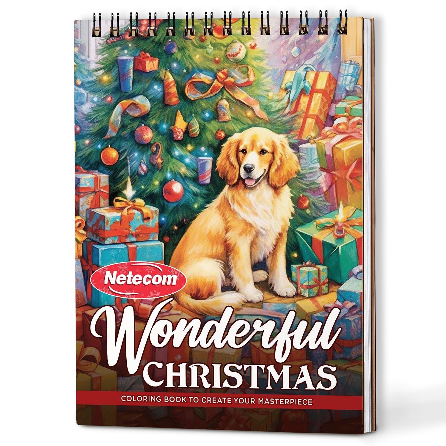 Netecom Wonderful Christmas Coloring Book For Adults