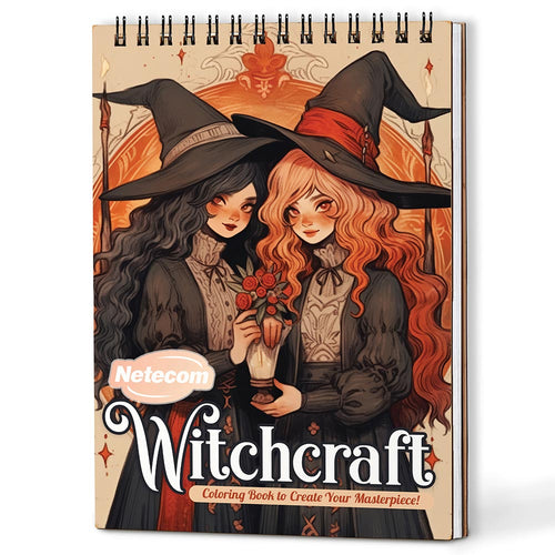 Netecom Witchcraft Coloring Book For Adults