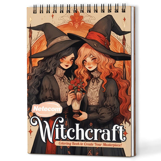 Netecom Witchcraft Coloring Book For Adults