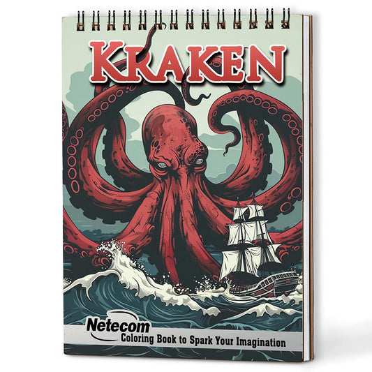 Netecom Kraken Coloring Book For Adults