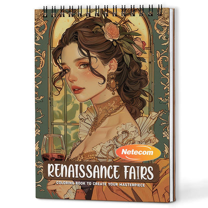 Renaissance Fairs Coloring Book For Adults