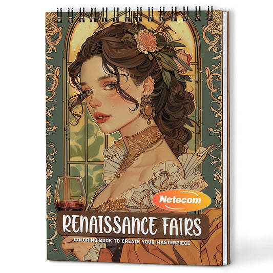 Renaissance Fairs Coloring Book For Adults