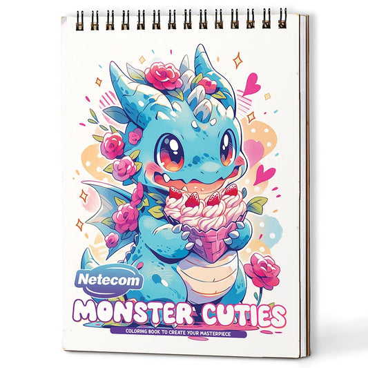 Netecom Monster Cuties Coloring Book For Adults