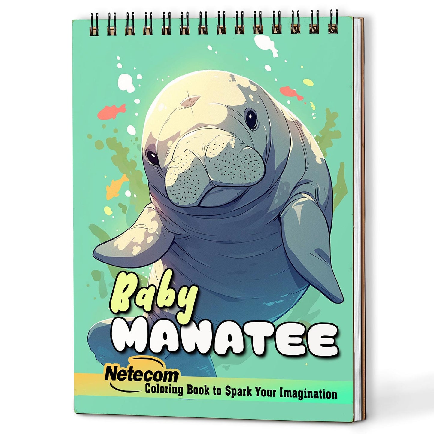 Netecom Baby Manatee Coloring Book For Adults