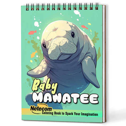 Netecom Baby Manatee Coloring Book For Adults