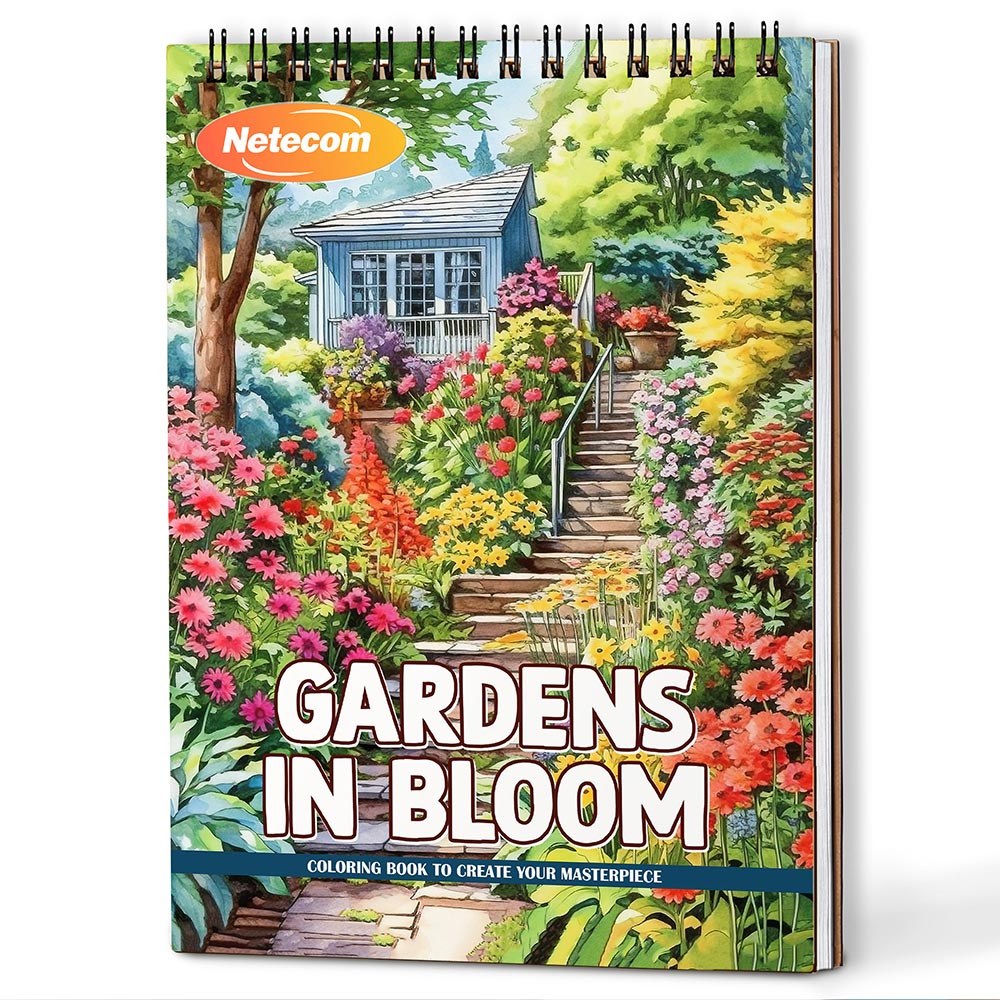 Gardens in Bloom Coloring Book For Adults