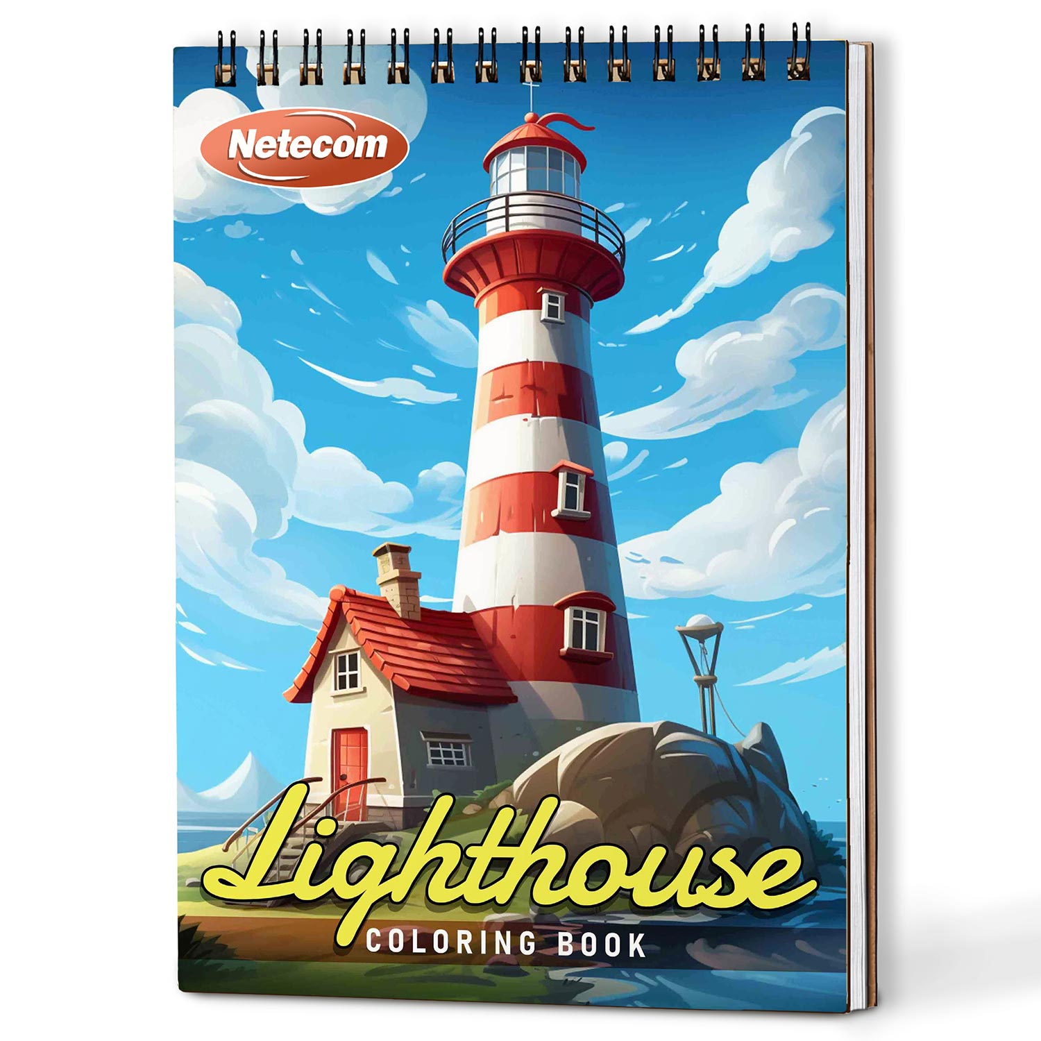 Netecom Lighthouse Coloring Book For Adults