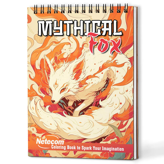 Netecom Mythical Fox Coloring Book For Adults
