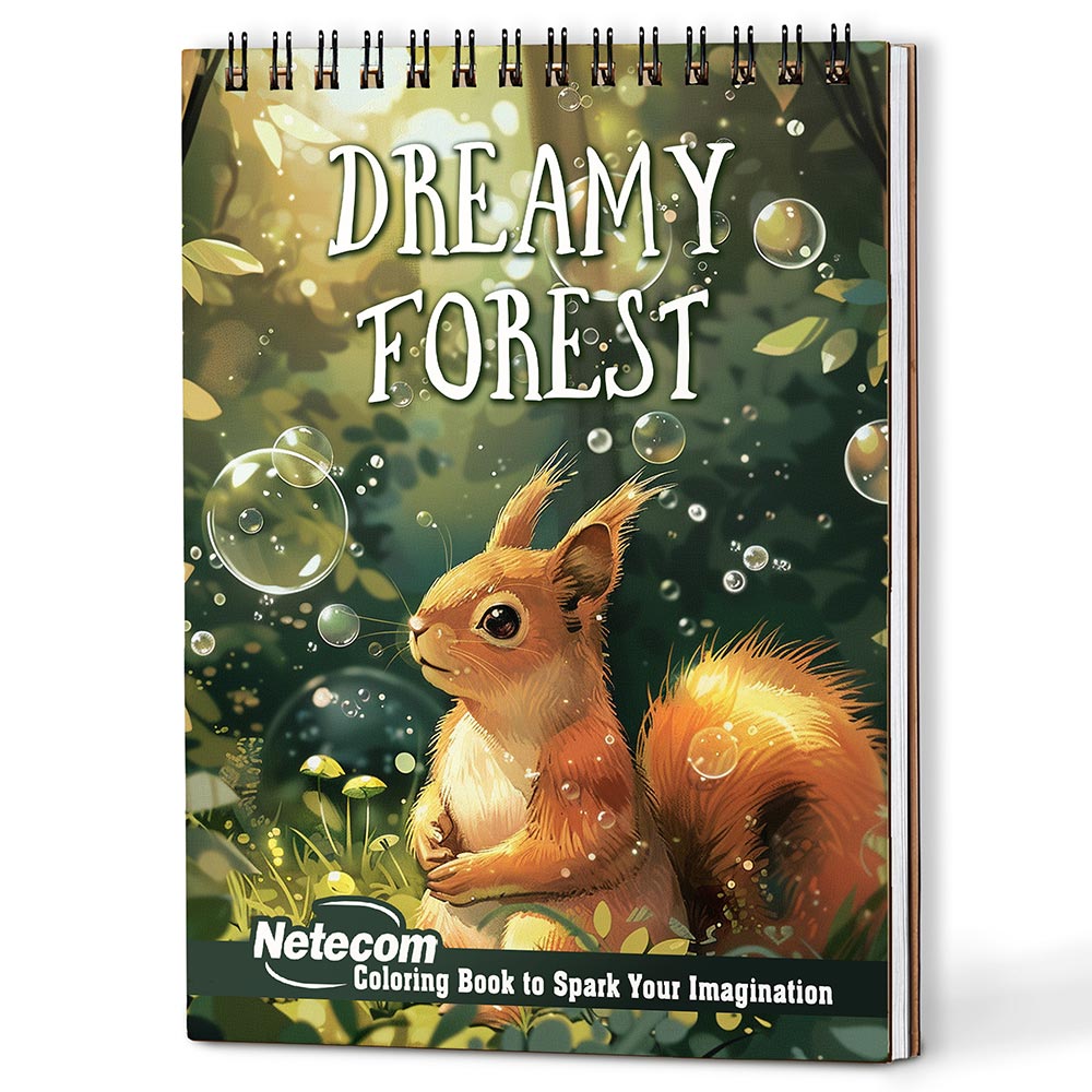 Netecom Dreamy Forest Coloring Book For Adults