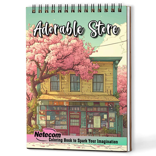 Netecom Adorable Store Coloring Book For Adults
