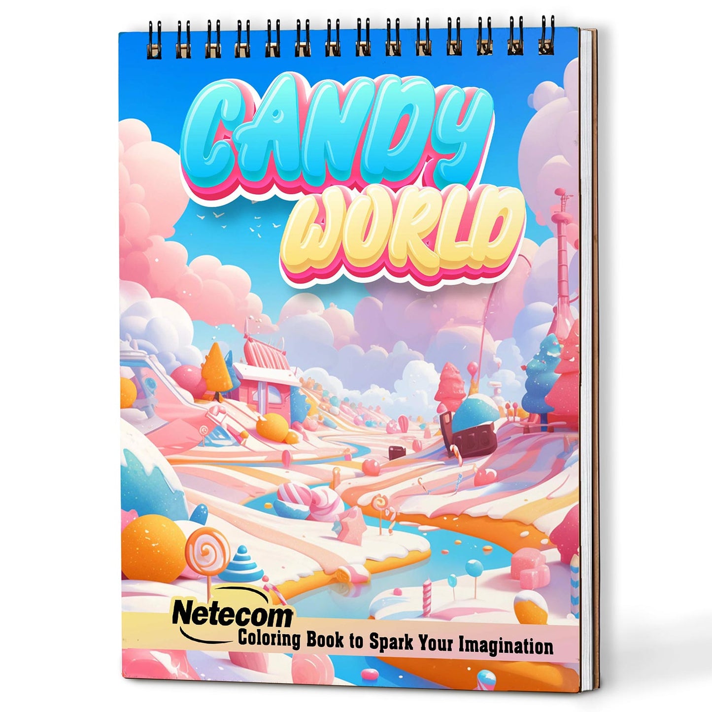 Netecom Candy World Coloring Book For Adults
