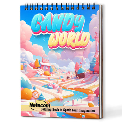 Netecom Candy World Coloring Book For Adults