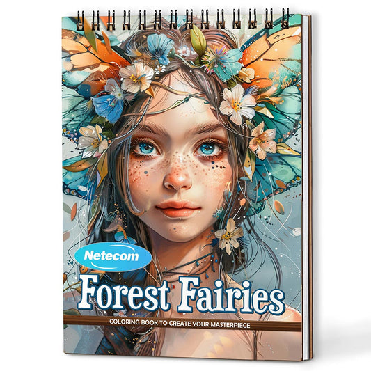 Forest Fairies Coloring Book For Adults