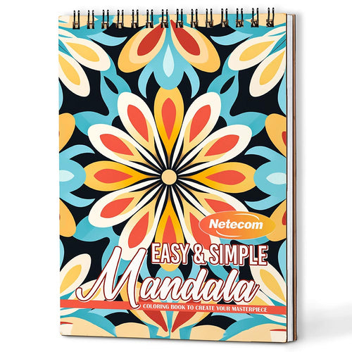 Easy and Simple Mandala Coloring Book For Adults