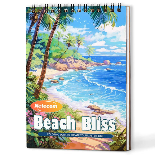 Beach Bliss Coloring Book For Adults