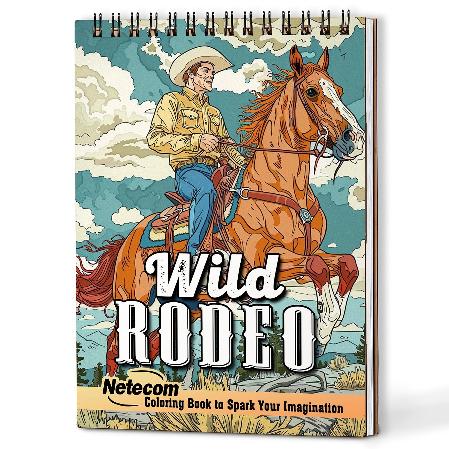 Netecom Wild Rodeo Coloring Book For Adults
