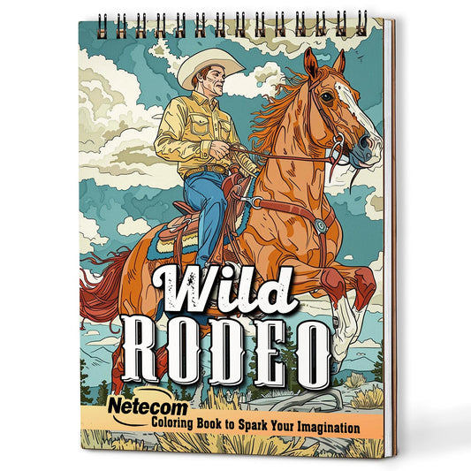 Netecom Wild Rodeo Coloring Book For Adults