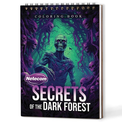 Netecom Secrets of the Dark Forest Coloring Book For Adults