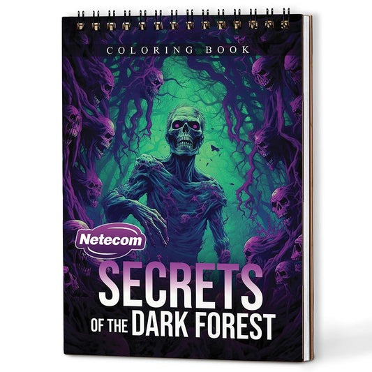 Netecom Secrets of the Dark Forest Coloring Book For Adults