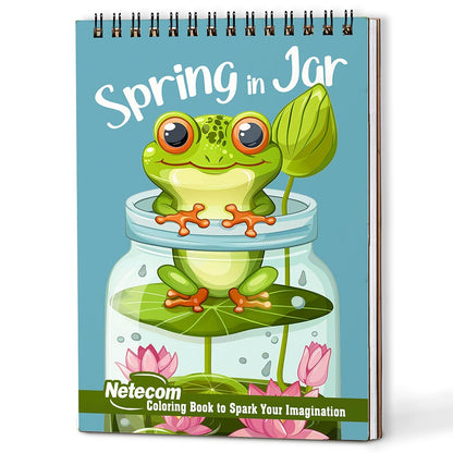 Netecom Spring in Jar Coloring Book For Adults