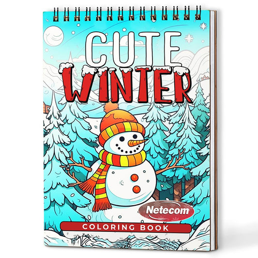 Netecom Cute Winter Coloring Book For Adults