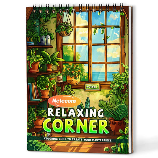 Relaxing Corner Coloring Book For Adults