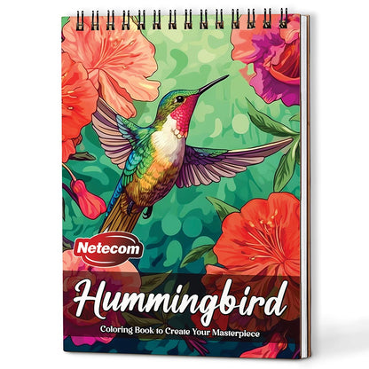 Netecom Hummingbird Coloring Book For Adults