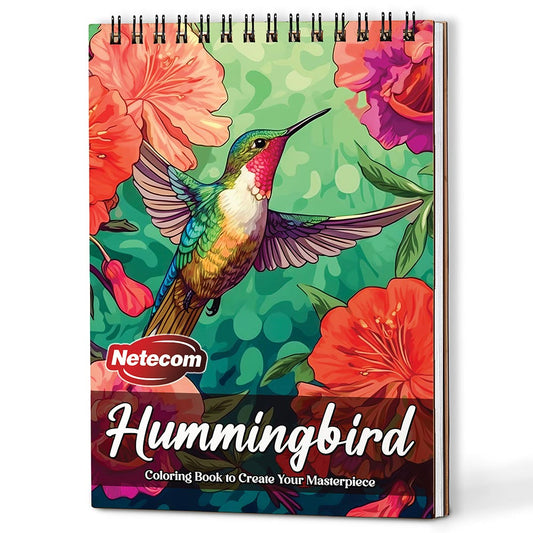 Netecom Hummingbird Coloring Book For Adults