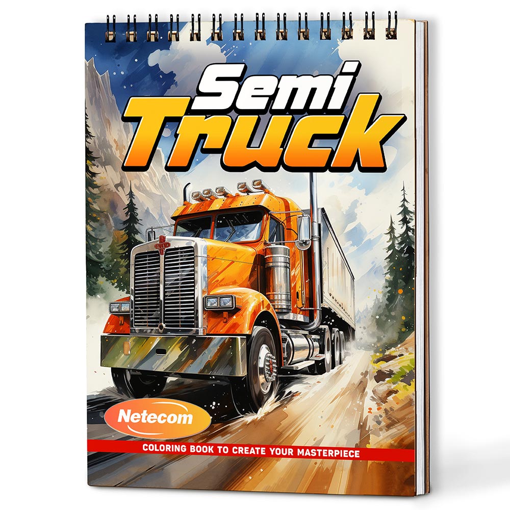 Semi Truck Coloring Book For Adults