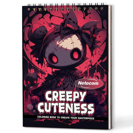 Netecom Creepy Cuteness Coloring Book For Adults