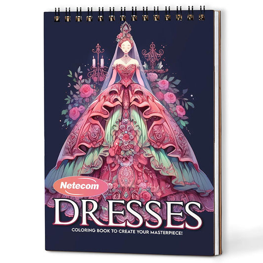 Dresses Coloring Book For Adults