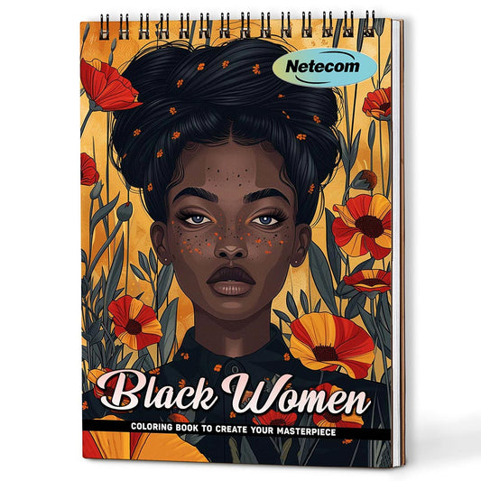 Black Women Coloring Book For Adults