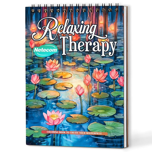 Netecom Relaxing Therapy Coloring Book For Adults