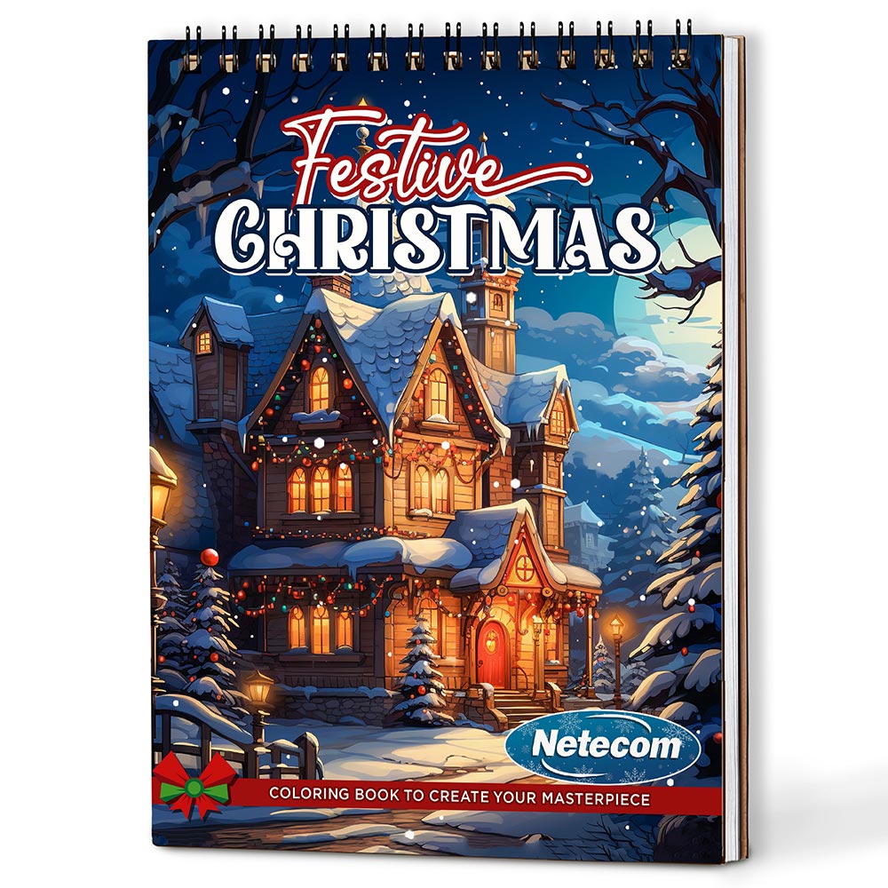Netecom Festive Christmas Coloring Book For Adults