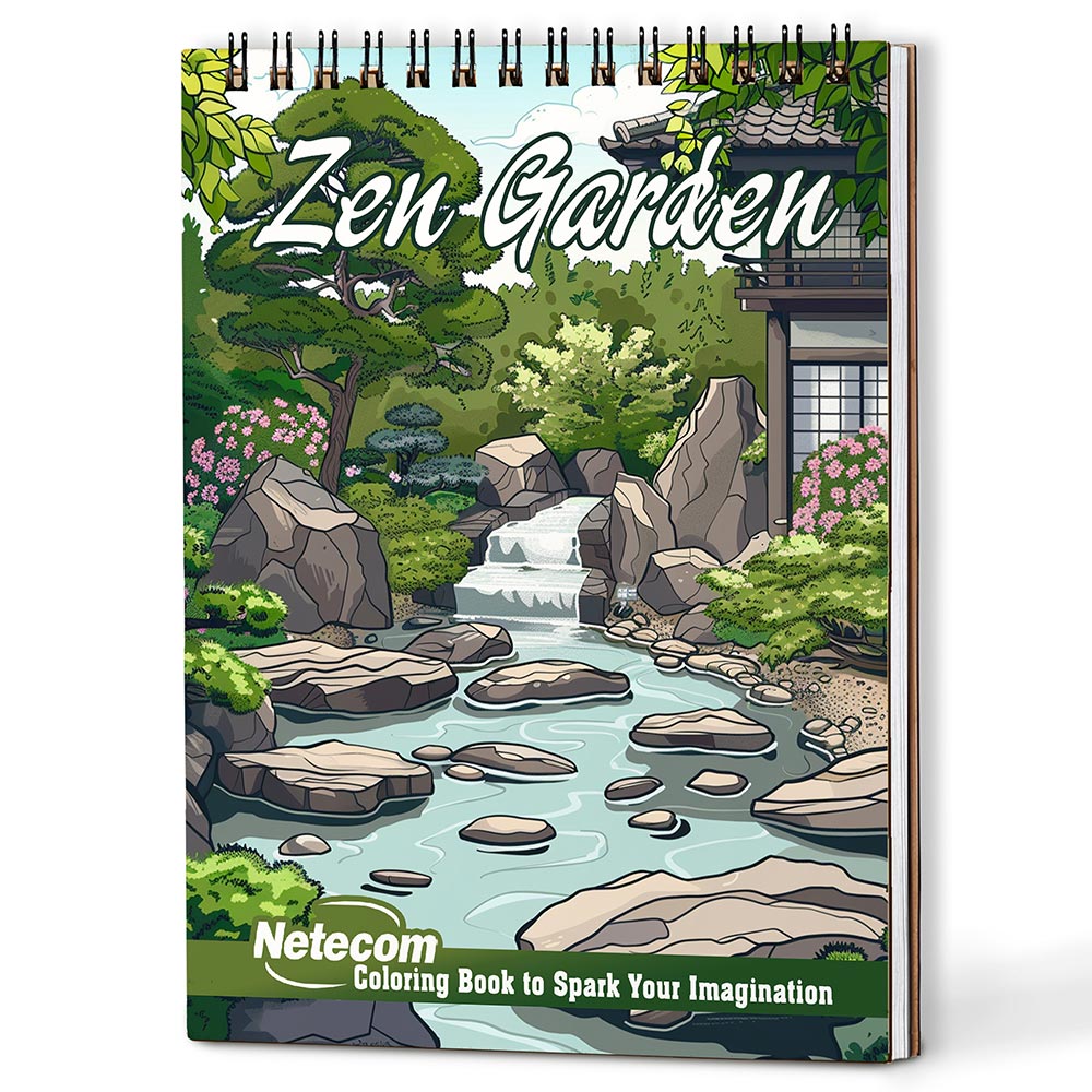 Netecom Zen Garden Coloring Book For Adults