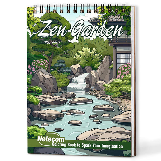 Netecom Zen Garden Coloring Book For Adults