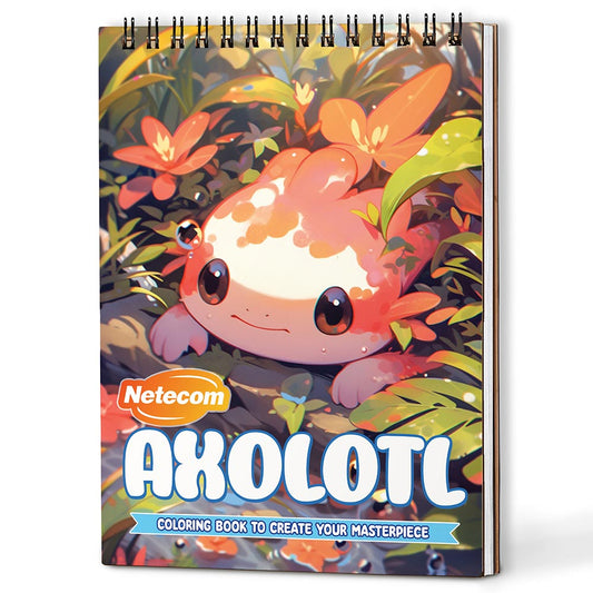 Netecom Axolotl Coloring Book For Adults