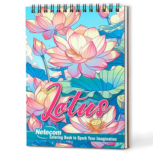 Netecom Lotus Coloring Book For Adults