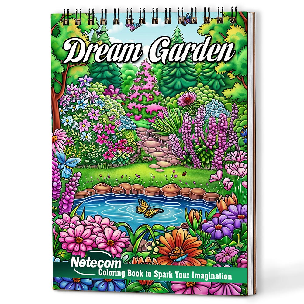 Netecom Dream Garden Coloring Book For Adults