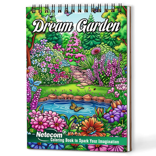 Netecom Dream Garden Coloring Book For Adults