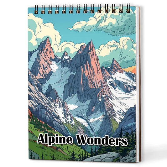 Netecom Alpine Wonders Coloring Book For Adults