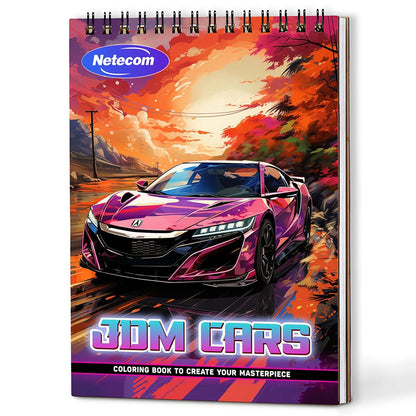 JDM Cars Coloring Book For Adults