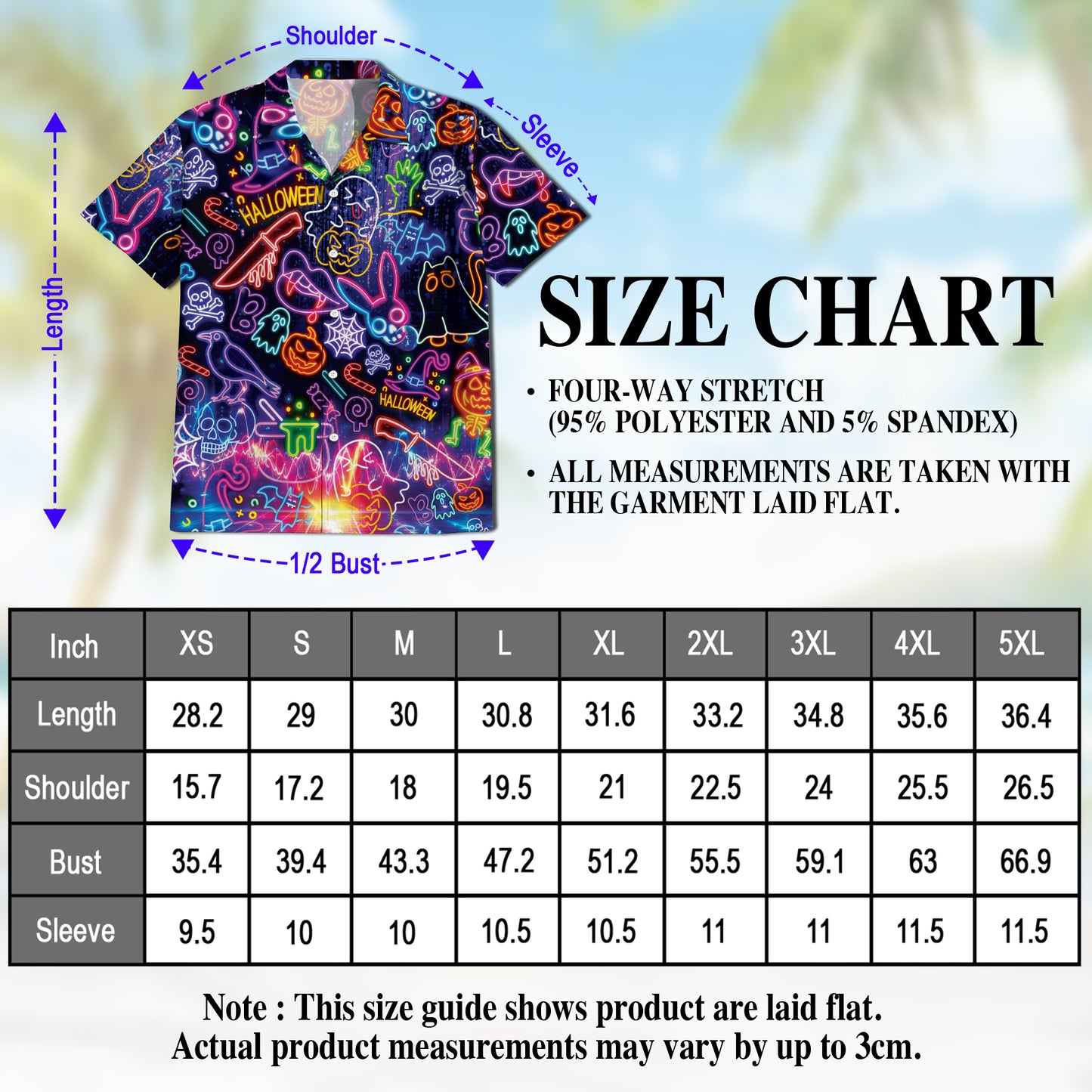 Netecom Music Night Hawaiian Shirt for Men, Halloween Present, Pumpkin Ghost Button Down Summer Beach Shirts