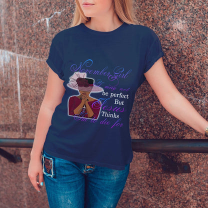 Netecom November Girl Tee - Funny Christian Quote T-Shirt for Women - Special Birthday Gift for November Born