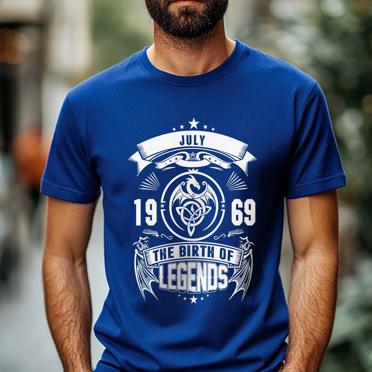 Netecom July 1969 The Birth of Legends T-Shirt for Men, Vintage 1969 Birthday Shirt, Classic Legend Tee, Perfect Gift for 1969 Birthday