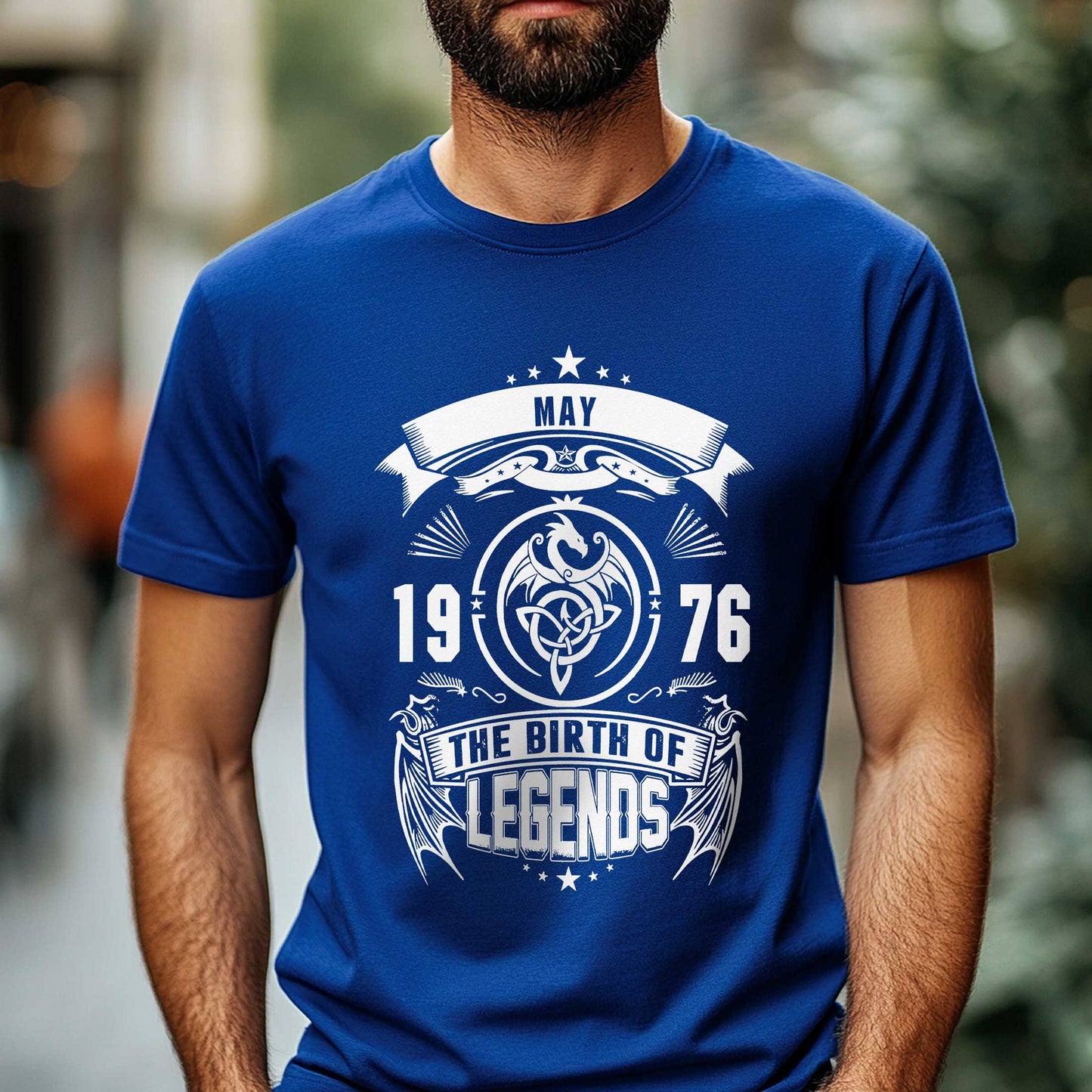 Netecom May 1976 The Birth of Legends T-Shirt for Men, Vintage 1976 Birthday Shirt, Classic Legend Tee, Perfect Gift for 1976 Birthday