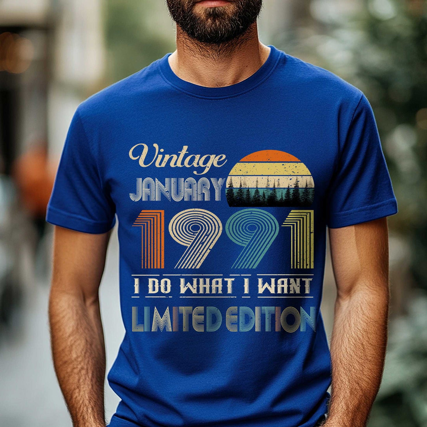 Netecom Vintage January 1992 T-Shirt, I Do What I Want Limited Edition, Retro Graphic Tee, Perfect Birthday Gift for Men