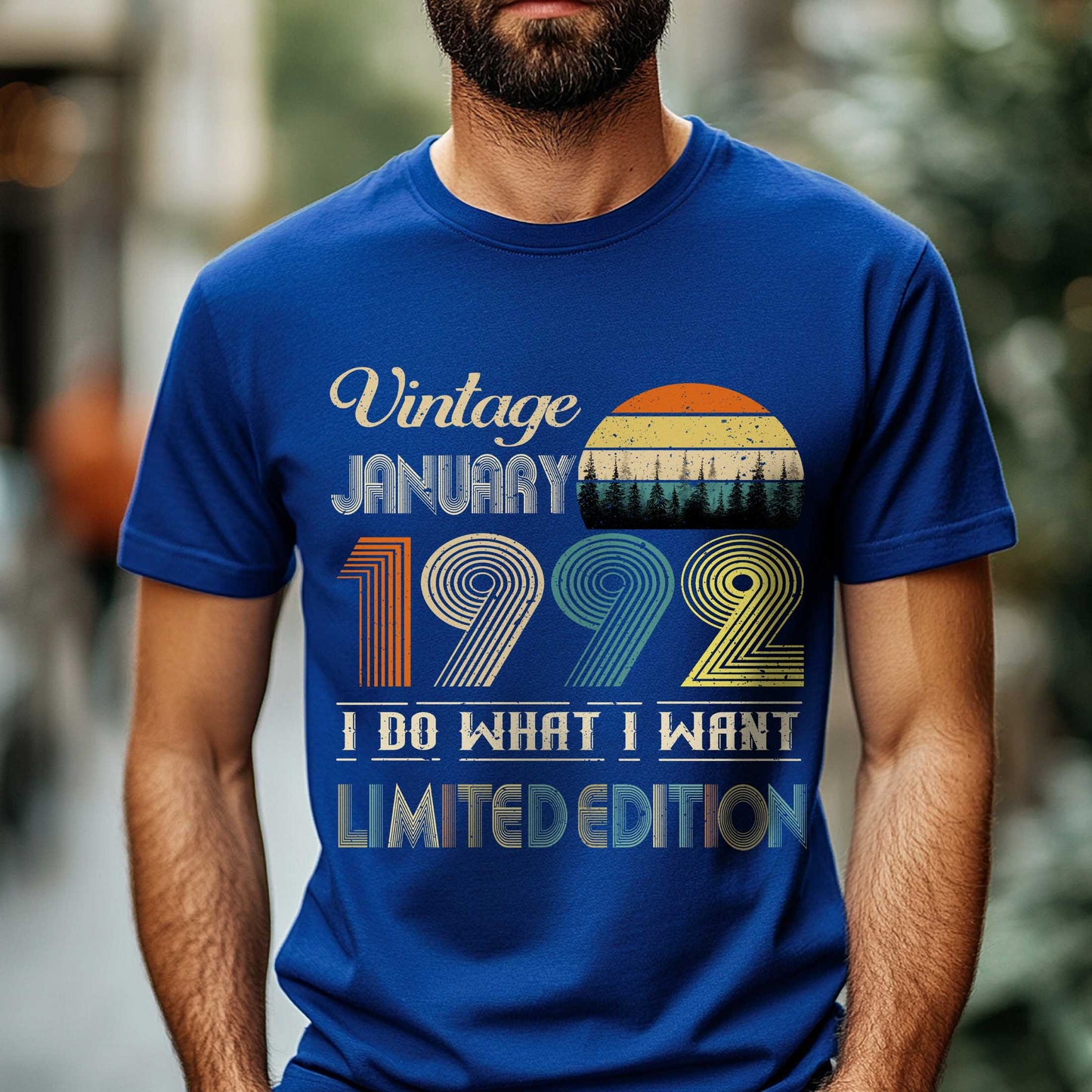 Netecom Vintage January 1993 T-Shirt, I Do What I Want Limited Edition, Retro Graphic Tee, Perfect Birthday Gift for Men
