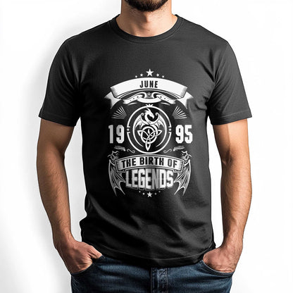 Netecom June 1995 The Birth of Legends T-Shirt for Men, Vintage 1995 Birthday Shirt, Classic Legend Tee, Perfect Gift for 1995 Birthday