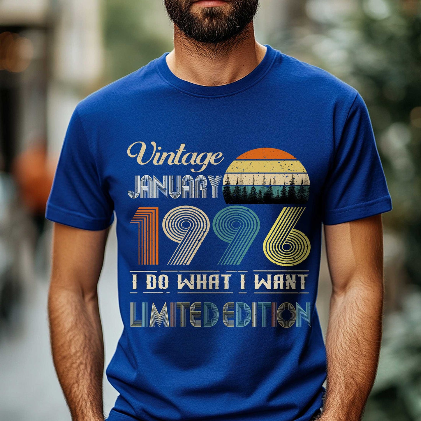 Netecom Vintage January 1996 T-Shirt, I Do What I Want Limited Edition, Retro Graphic Tee, Perfect Birthday Gift for Men